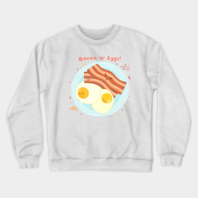 Bacon & Eggs Breakfast Crewneck Sweatshirt by Chubbit